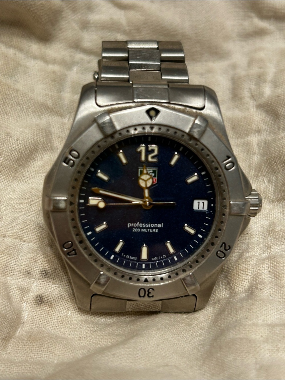 Tag Heuer Men's Stainless Steel Watch - Blue Dial